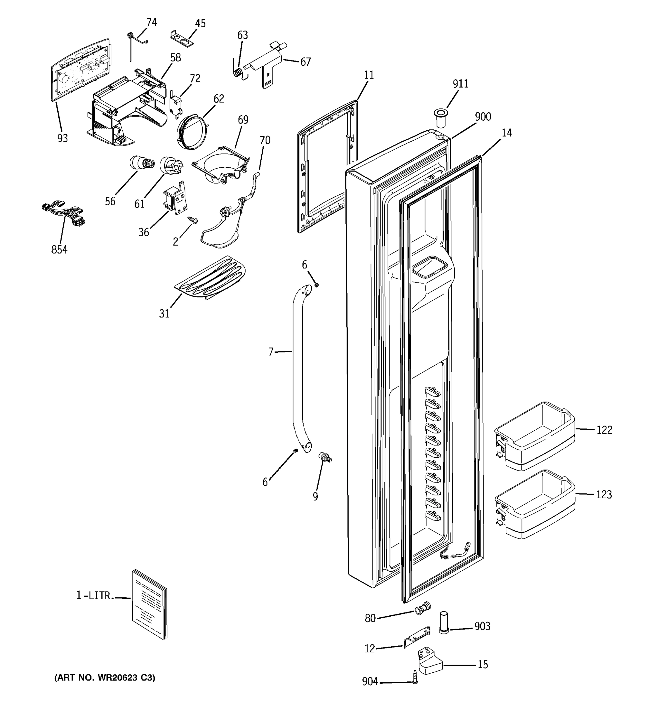 FREEZER DOOR