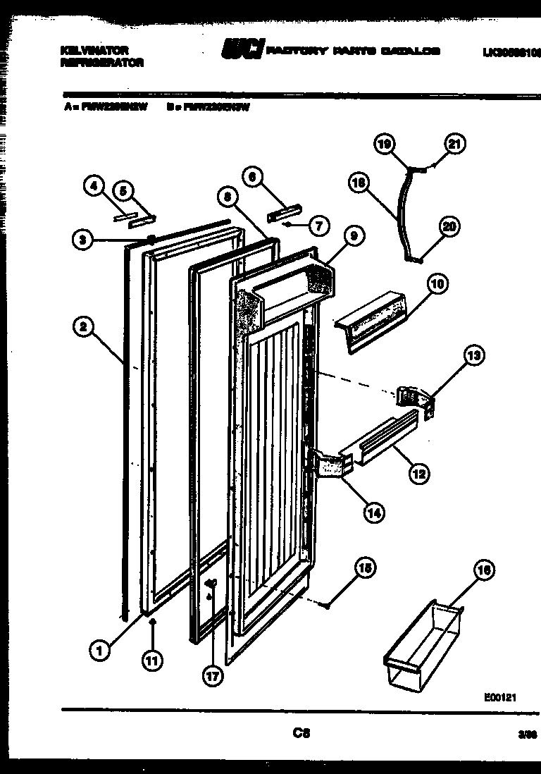 03 - REFRIGERATOR DOOR PARTS