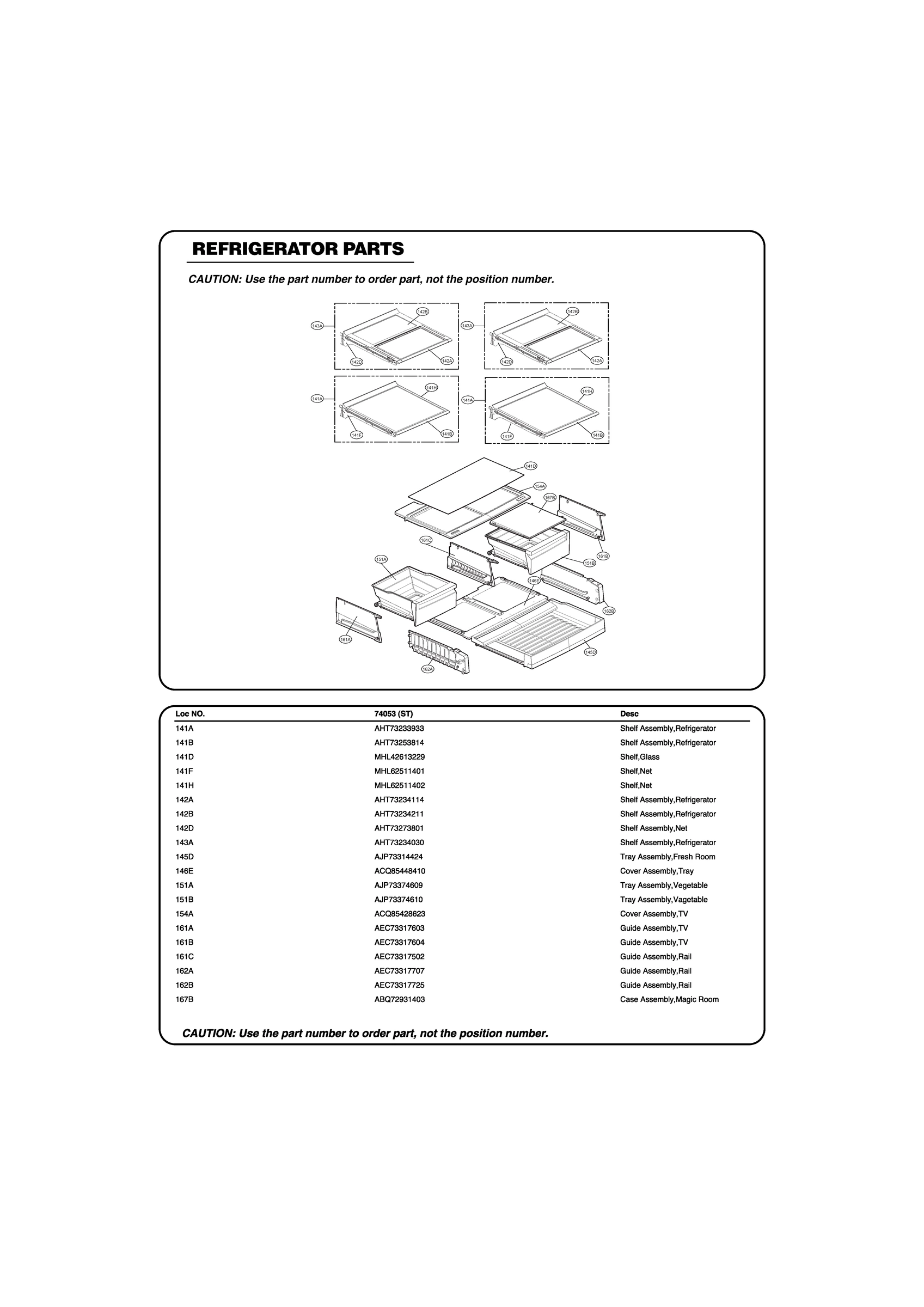 REFRIGERATOR PARTS