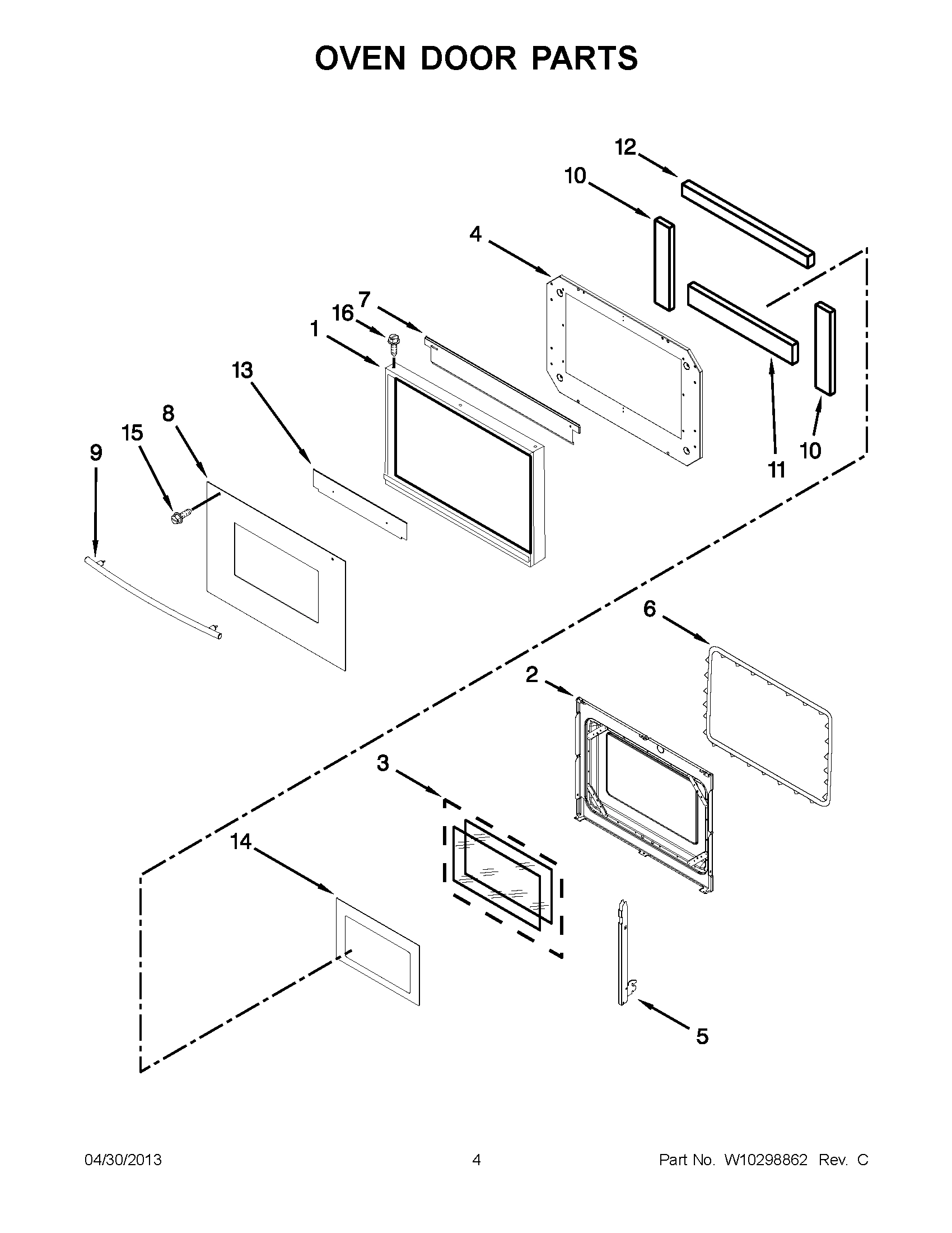 02 - OVEN DOOR PARTS