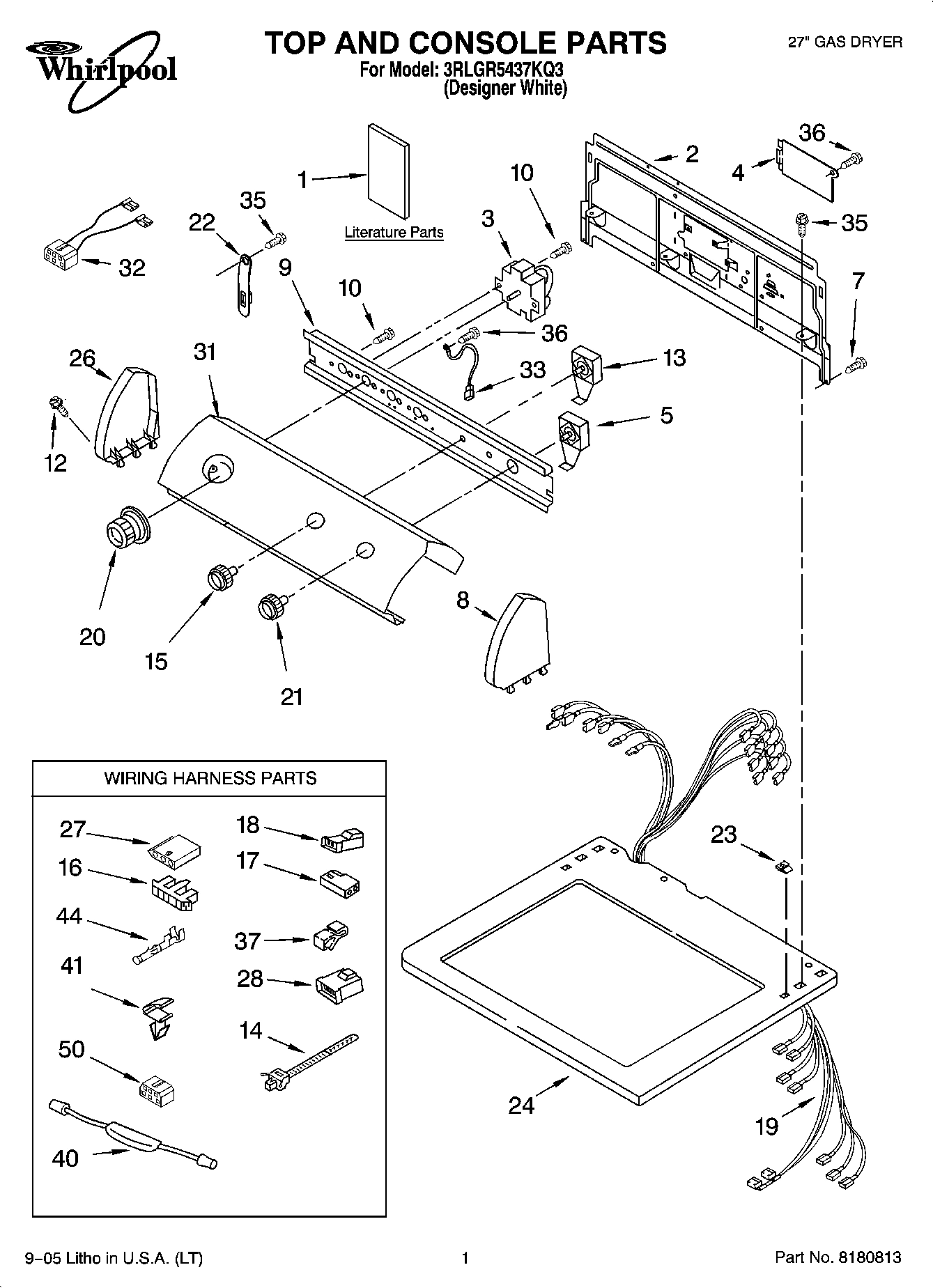01 - TOP AND CONSOLE PARTS