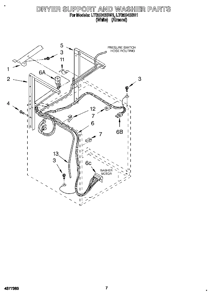 05 - DRYER SUPPORT AND WASHER