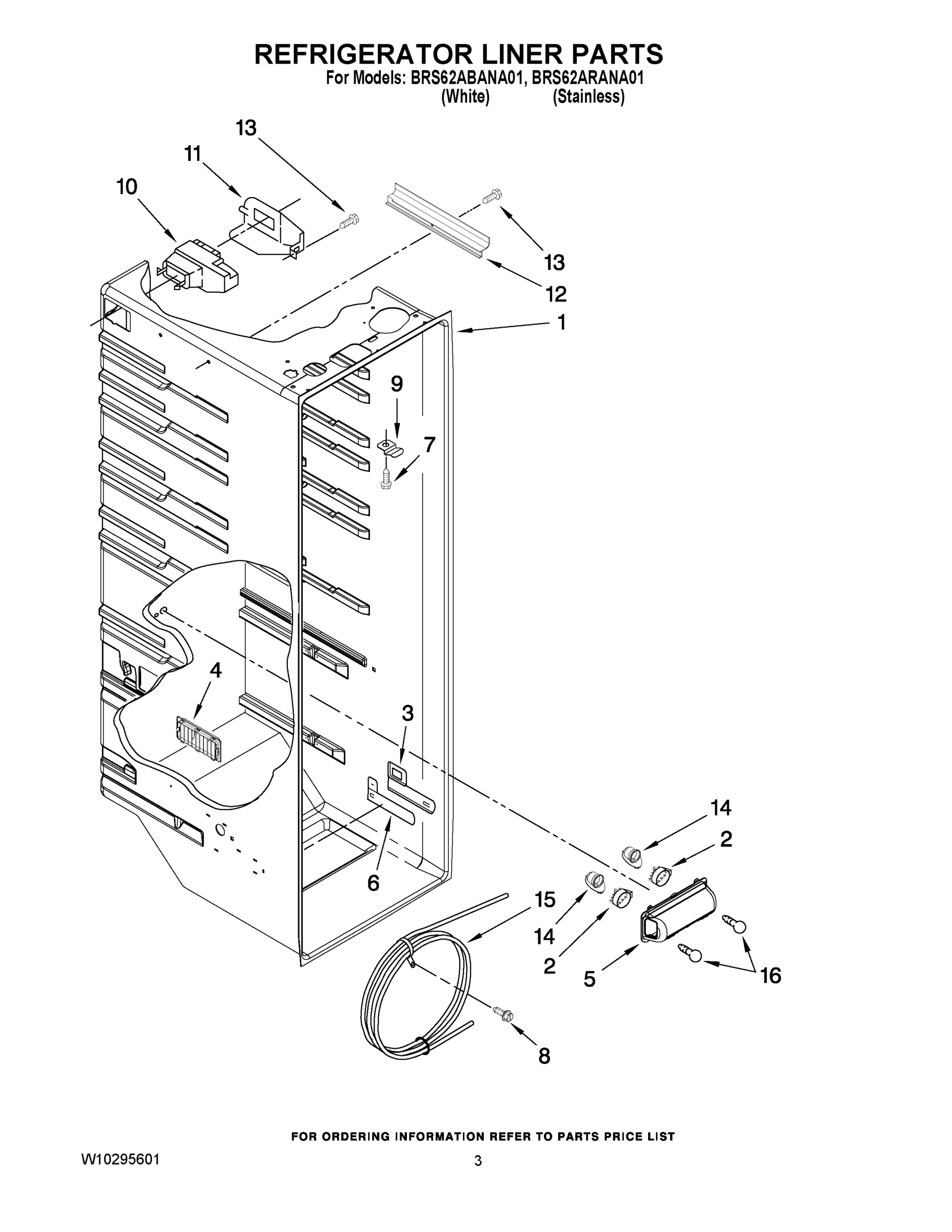 02 - REFRIGERATOR LINER PARTS