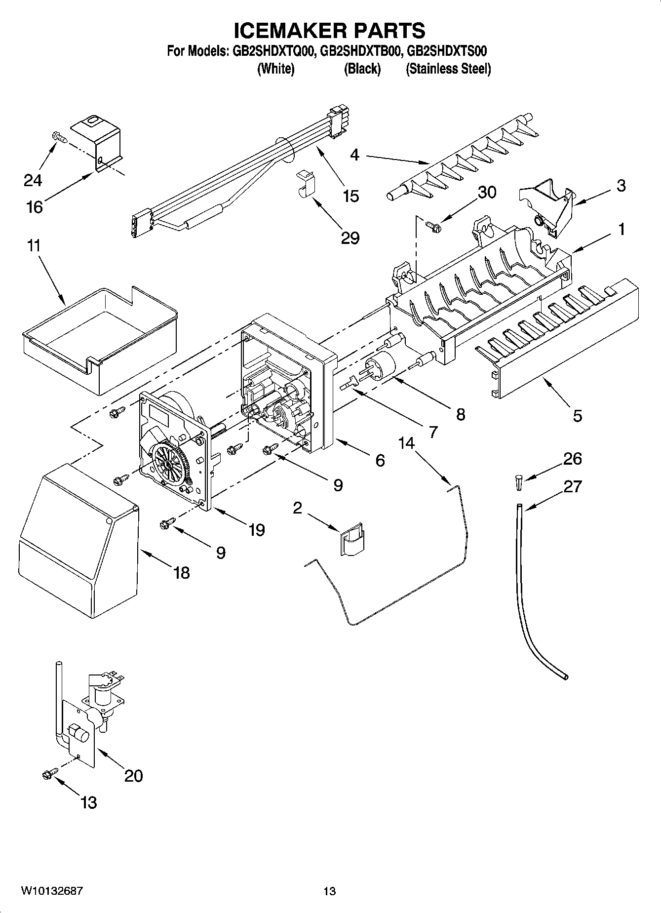08 - ICEMAKER PARTS, OPTIONAL PARTS