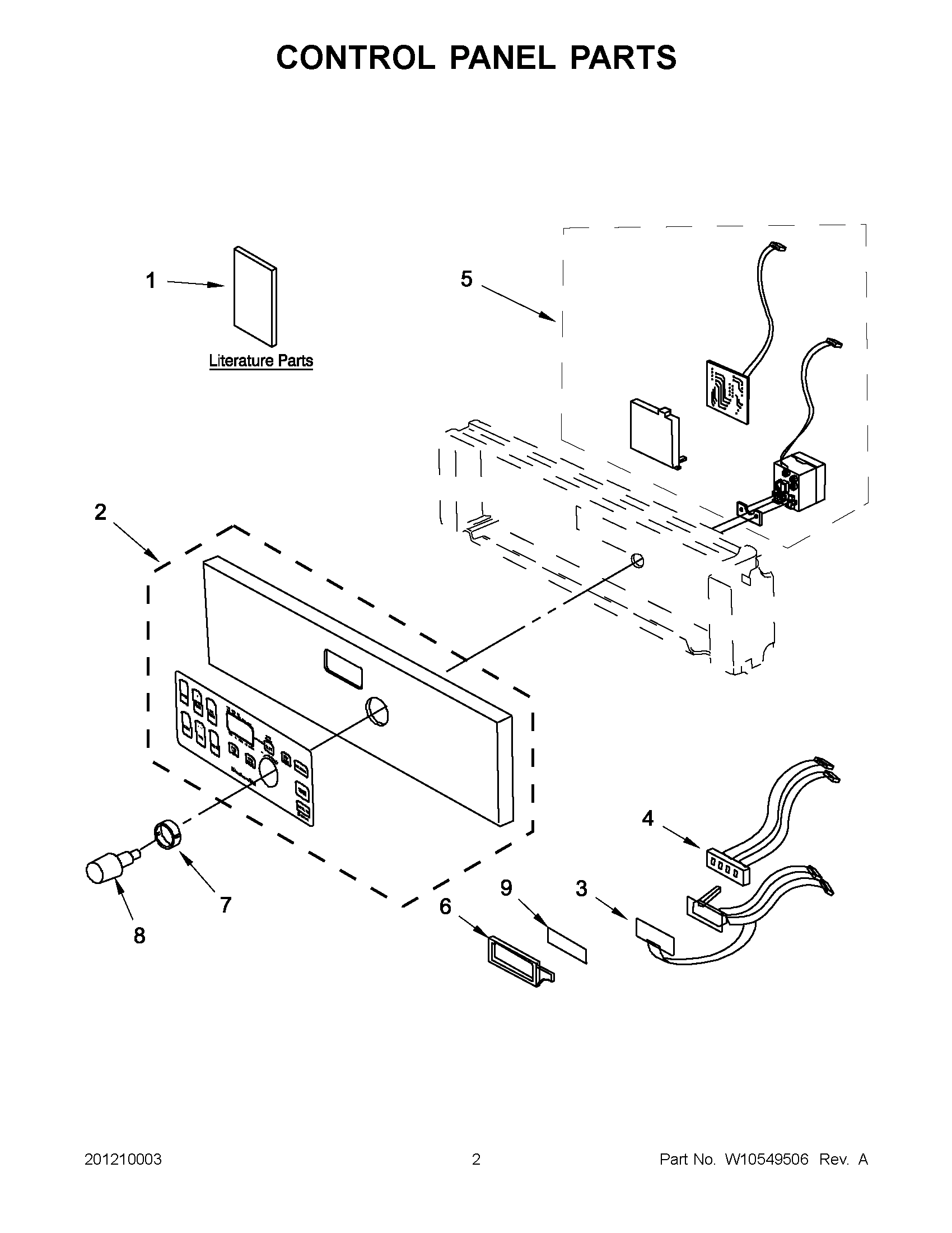 01 - CONTROL PANEL PARTS