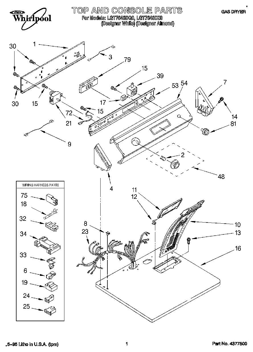 01 - TOP AND CONSOLE, LIT/OPTIONAL