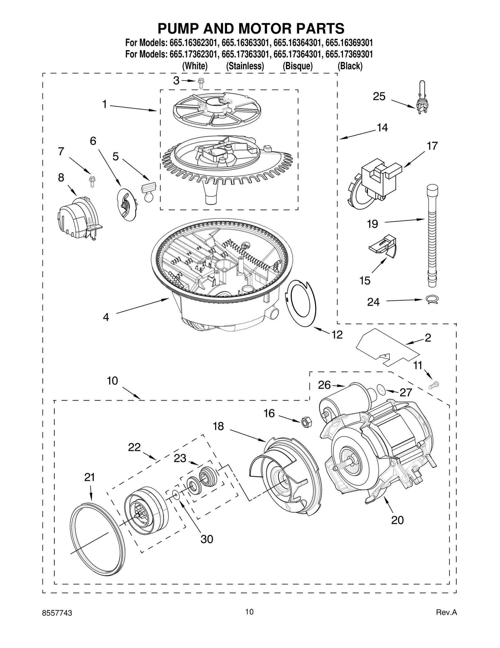 PUMP AND MOTOR PARTS