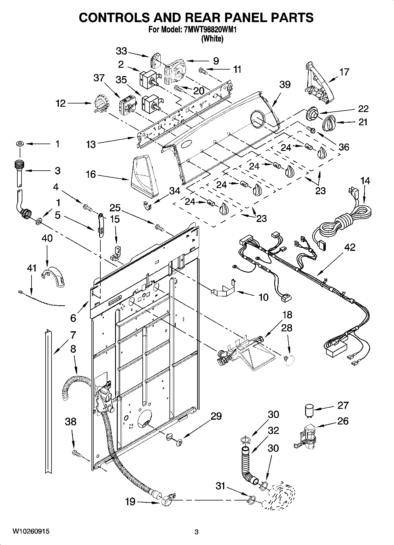 02 - CONTROLS AND REAR PANEL PARTS