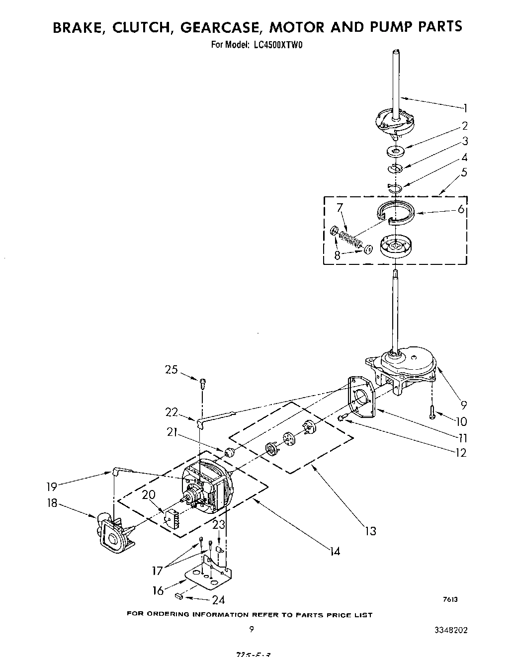 08 - BRAKE, CLUTCH, GEARCASE, MOTOR AND PUMP