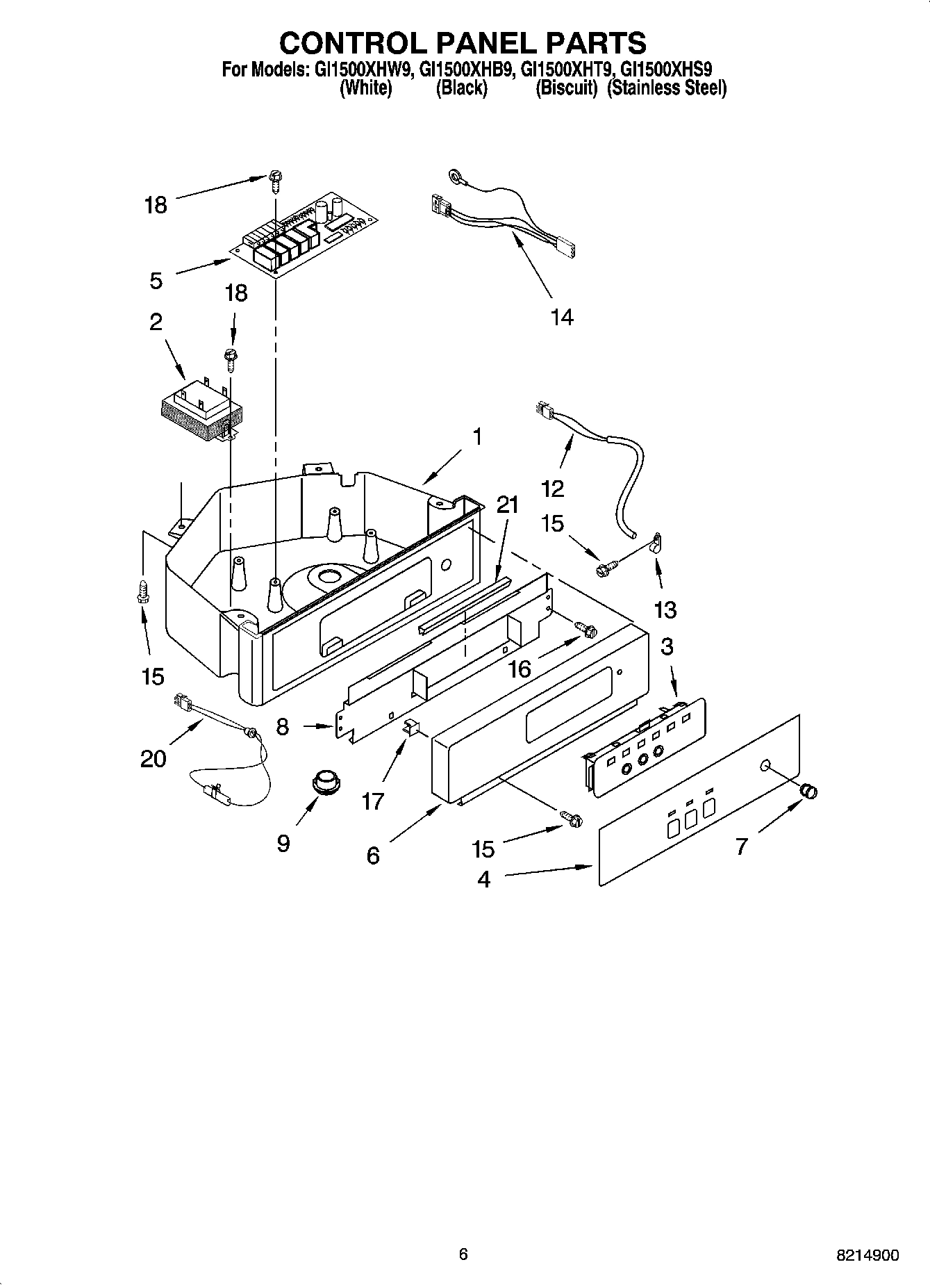 04 - CONTROL PANEL PARTS