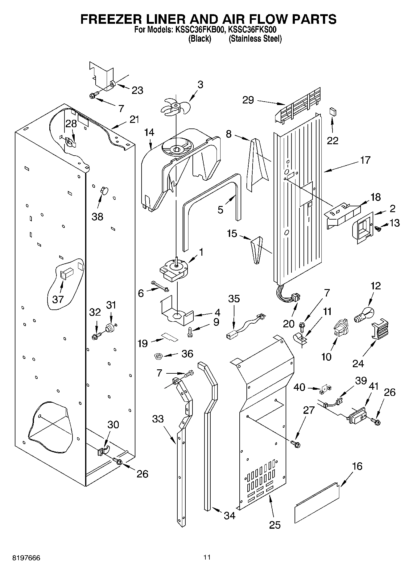 08 - FREEZER LINER AND AIR FLOW