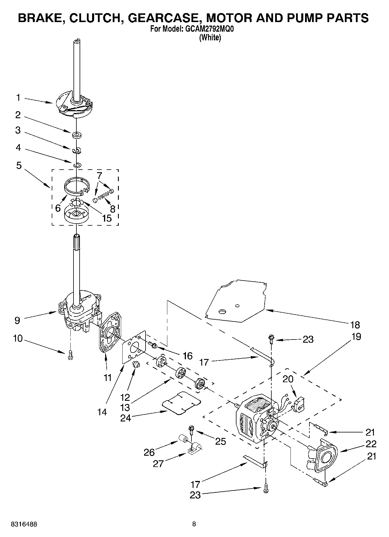 04 - BRAKE, CLUTCH, GEARCASE, MOTOR AND PUMP PARTS