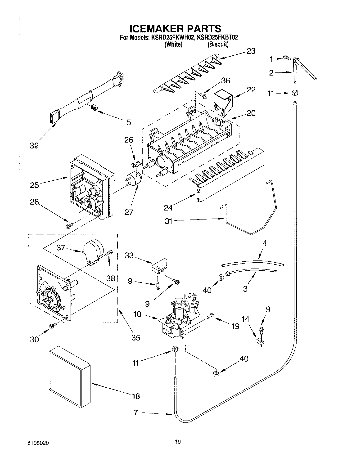 12 - ICE MAKER, OPTIONAL