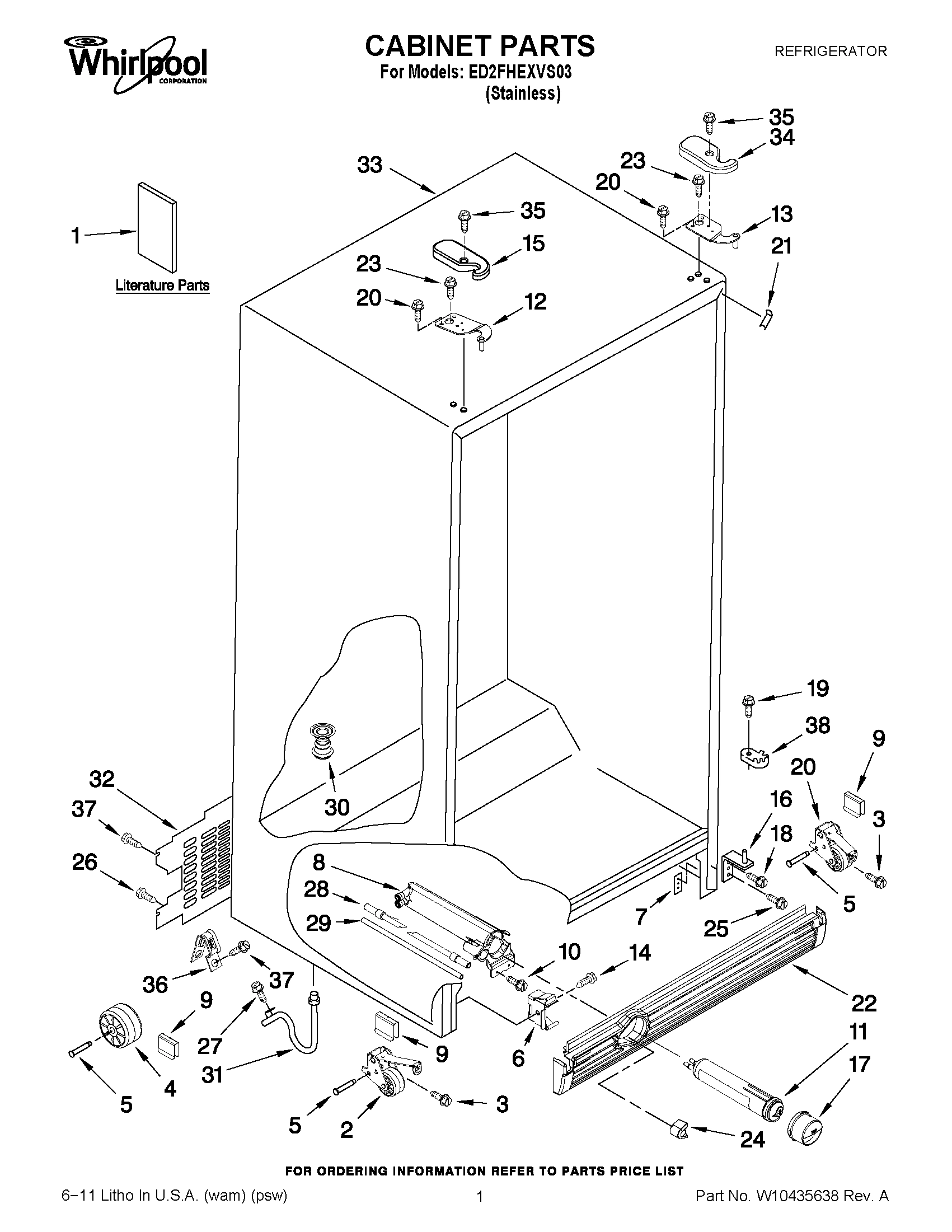 01 - CABINET PARTS