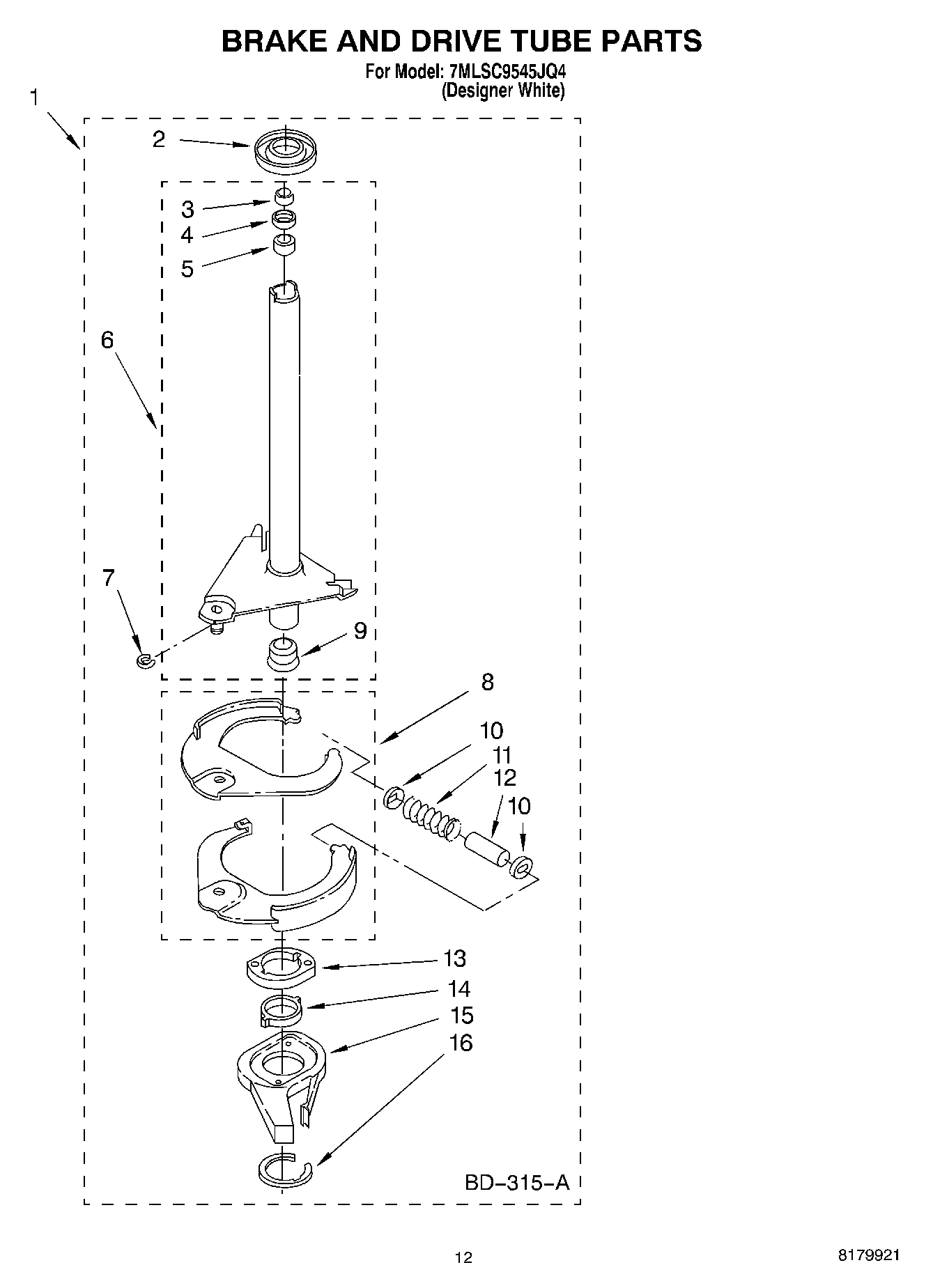 08 - BRAKE AND DRIVE TUBE PARTS