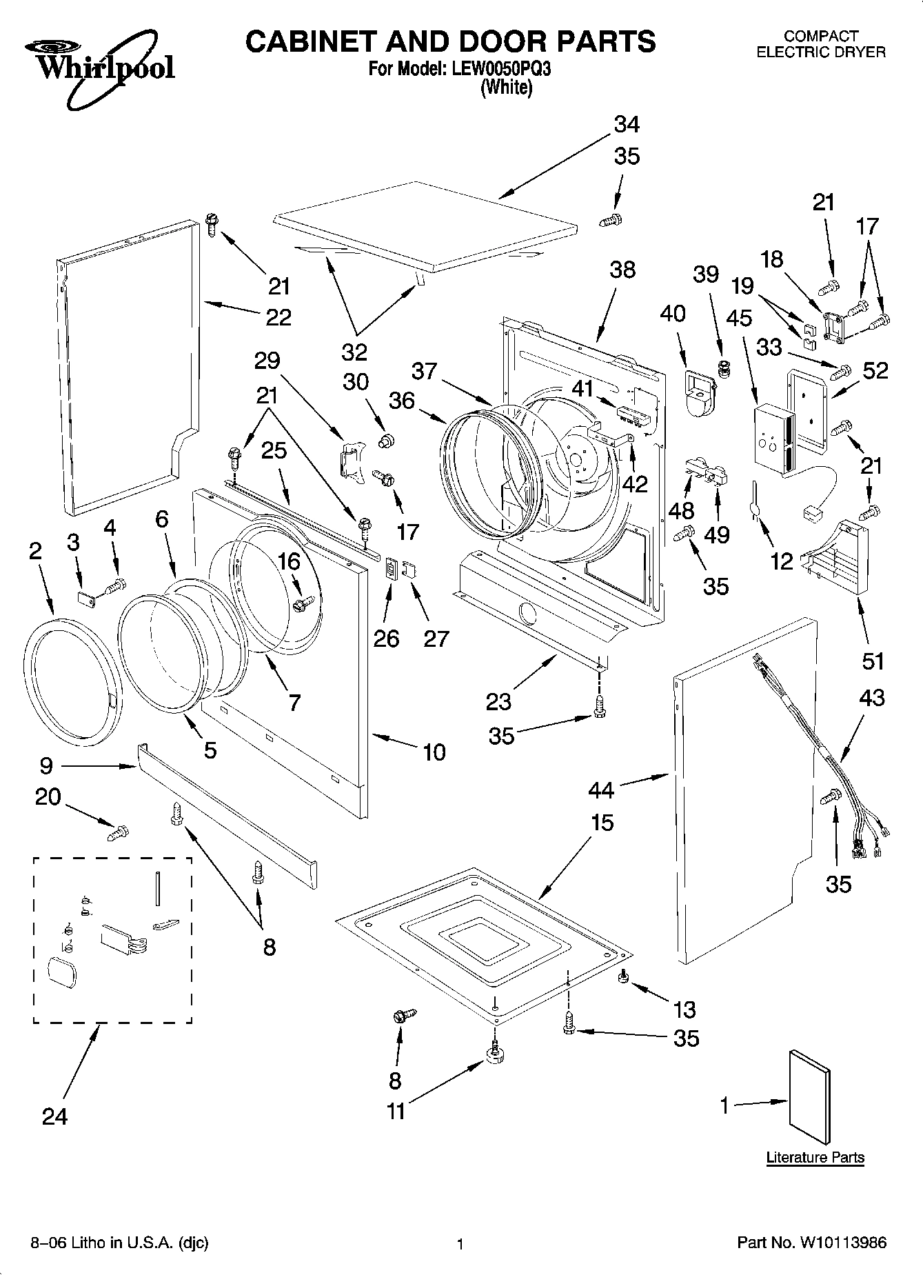 01 - CABINET AND DOOR PARTS