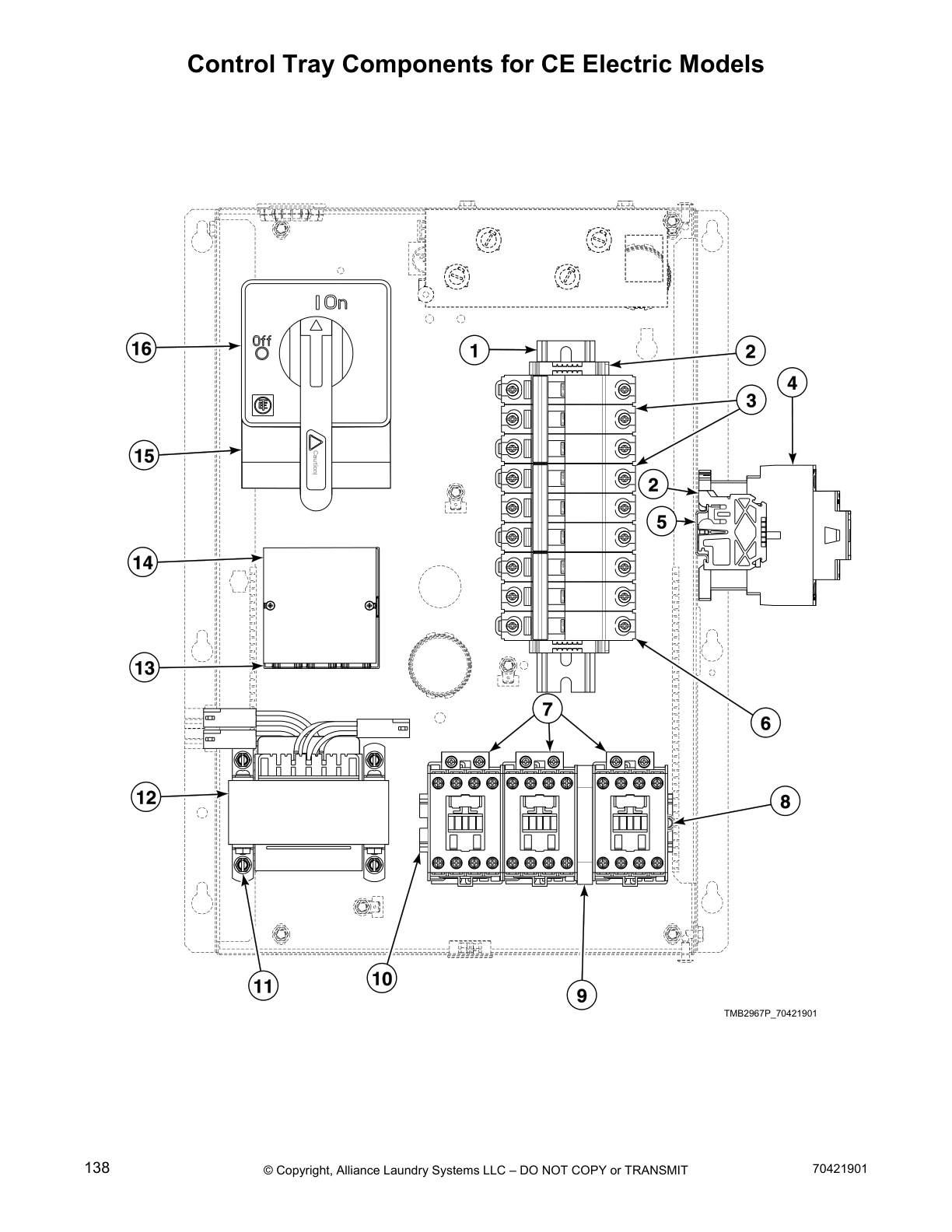 Control Tray Components for CE Electric Models