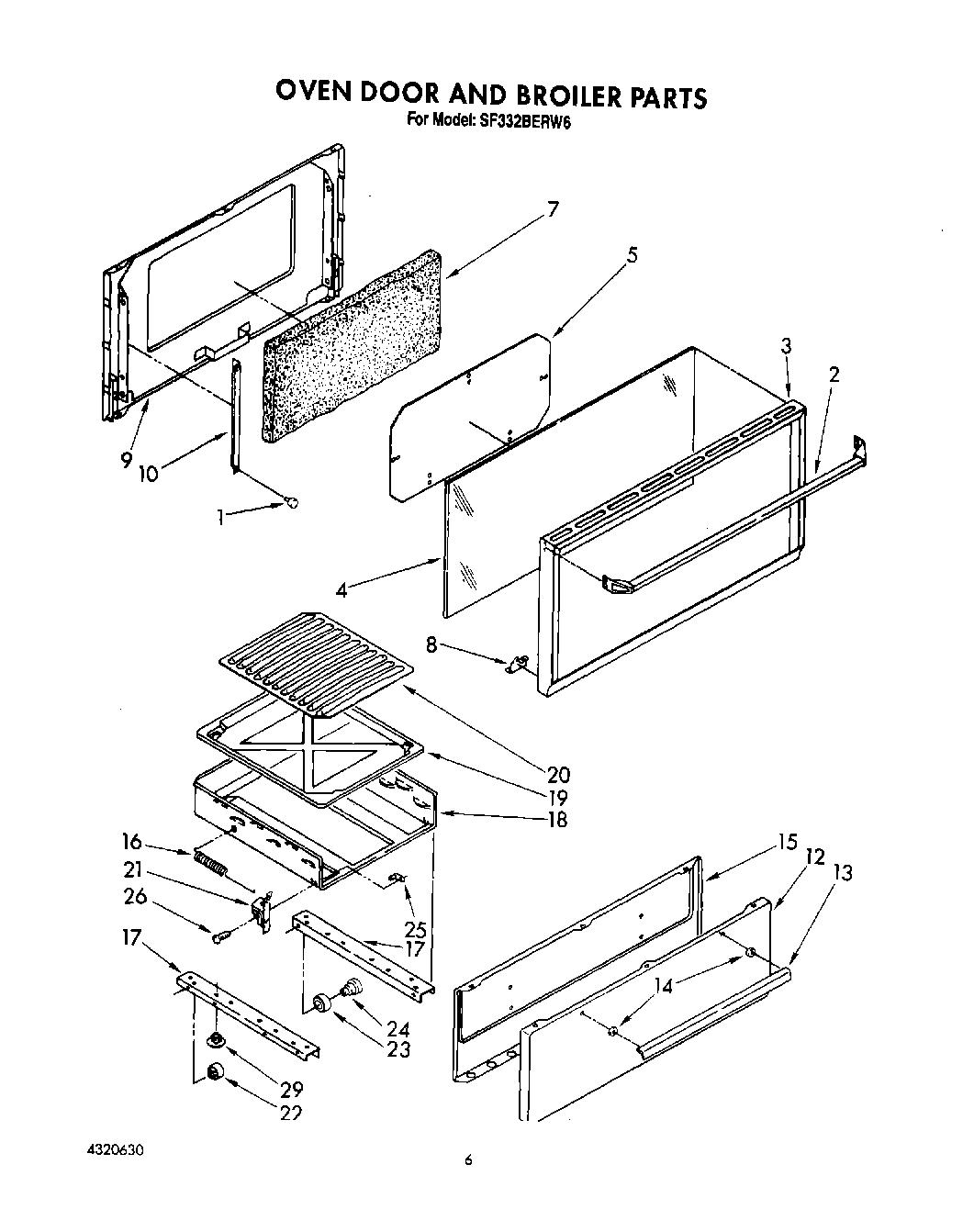 05 - OVEN DOOR AND BROILER