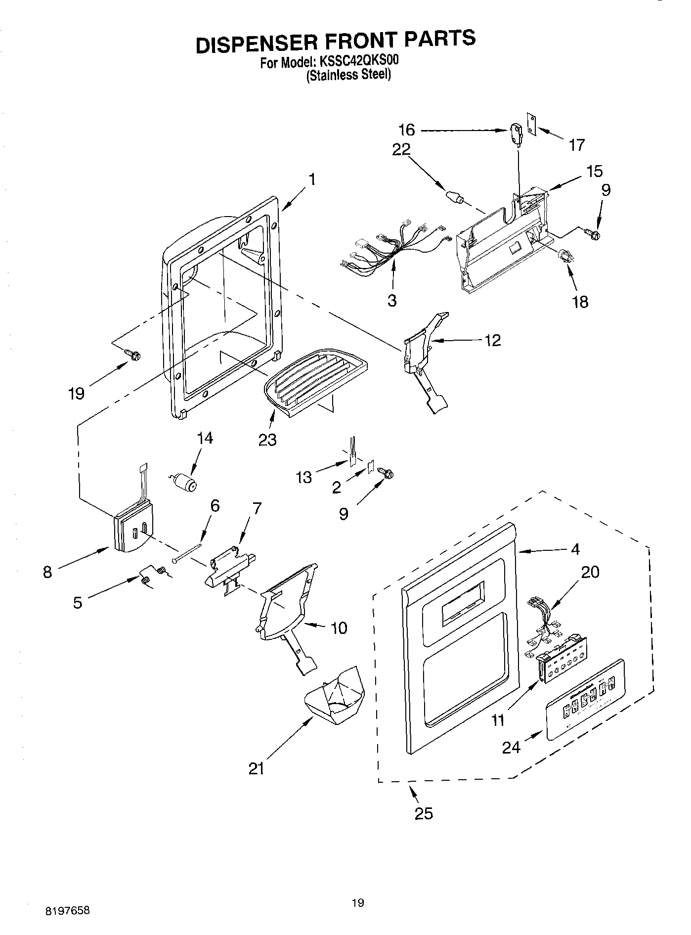12 - DISPENSER FRONT