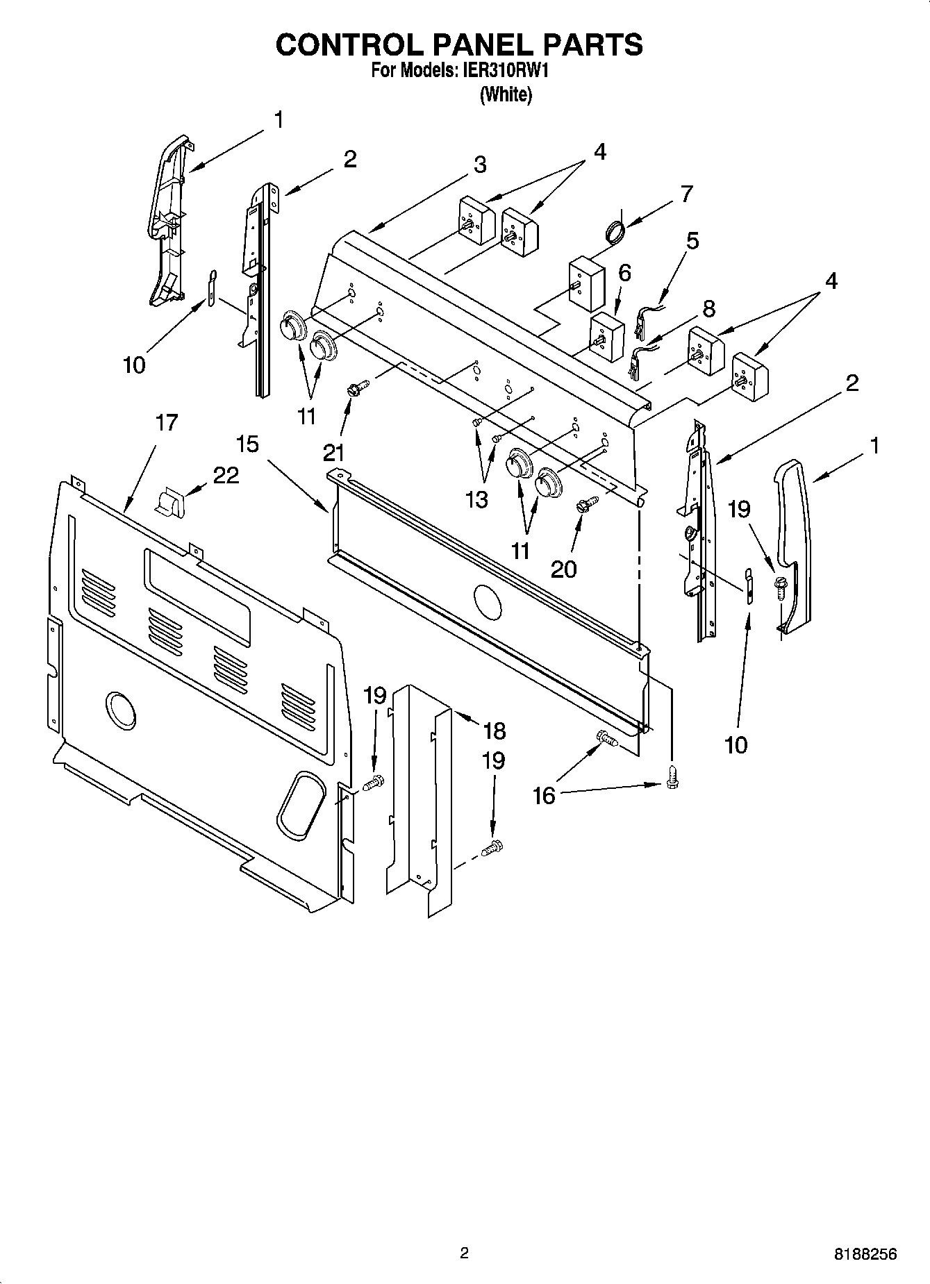02 - CONTROL PANEL PARTS
