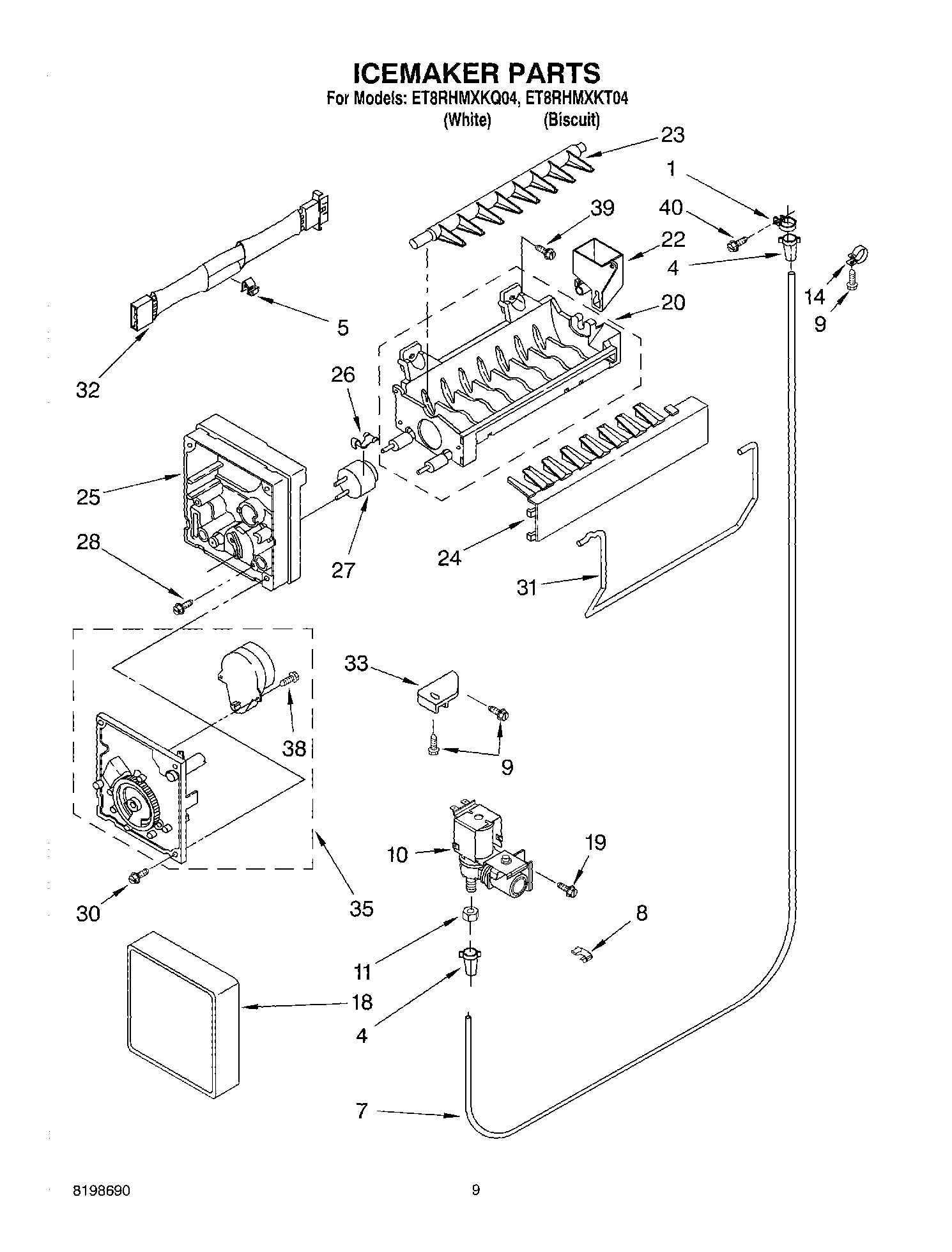 05 - ICEMAKER PARTS