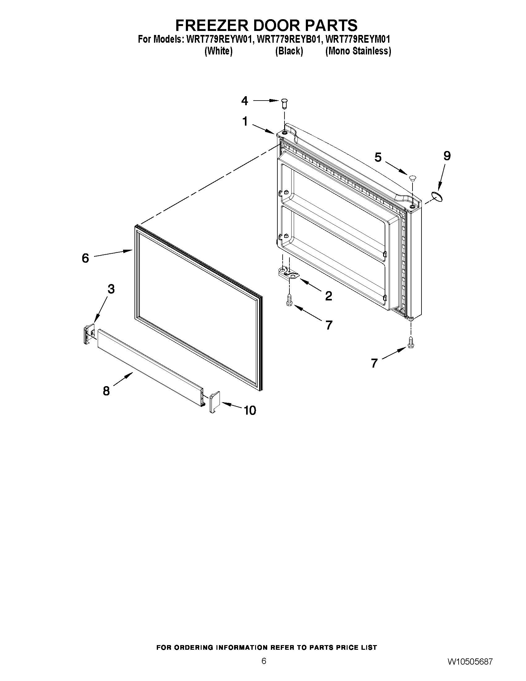 04 - FREEZER DOOR PARTS