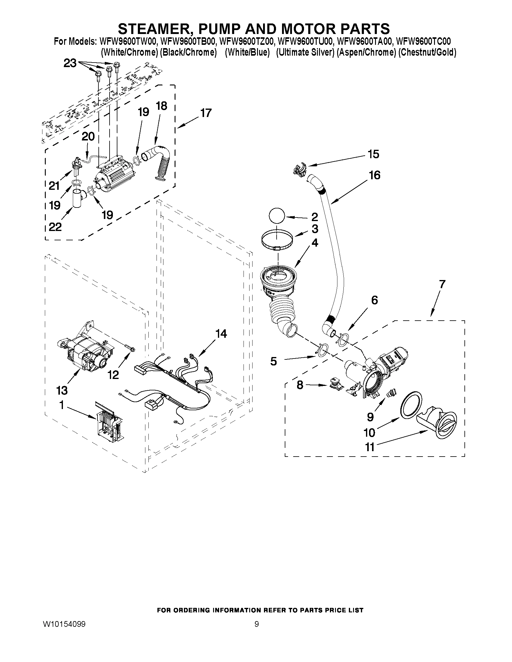 06 - STEAMER, PUMP AND MOTOR PARTS