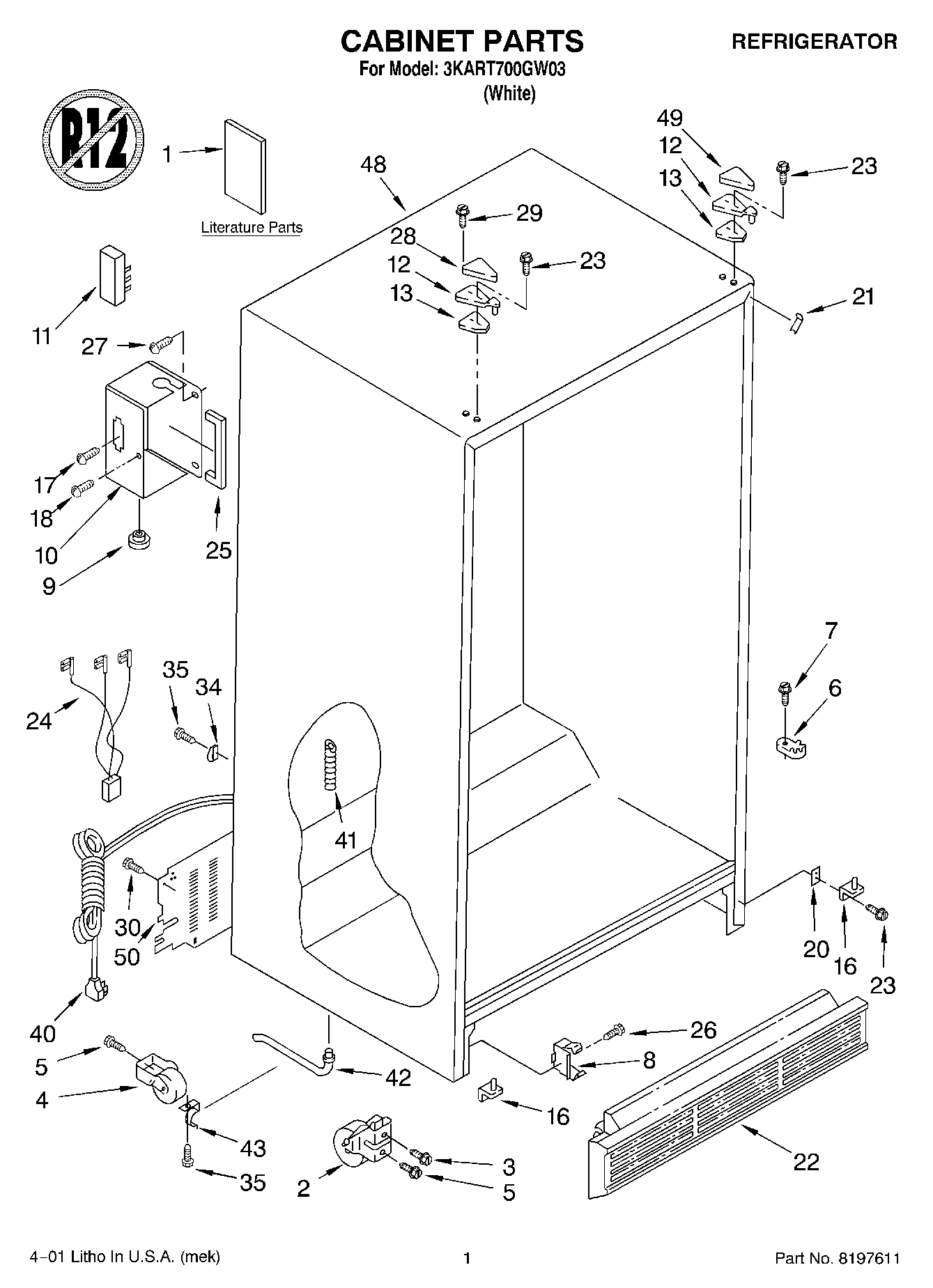 01 - CABINET, LITERATURE