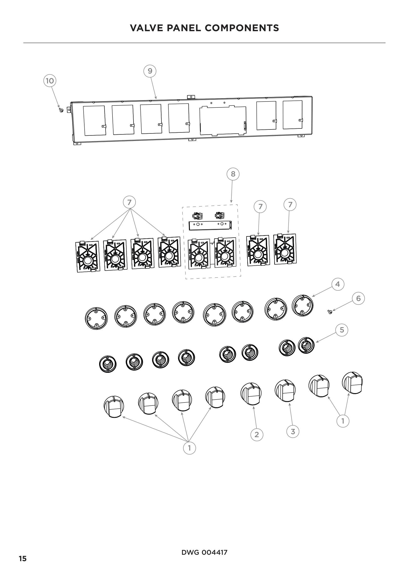 VALVE PANEL COMPONENTS