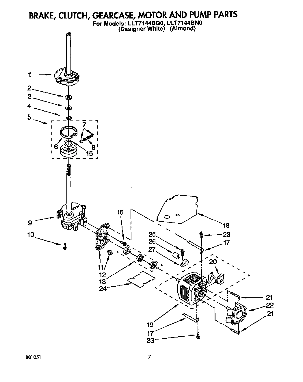 05 - BRAKE, CLUTCH, GEARCASE, MOTOR & PUMP