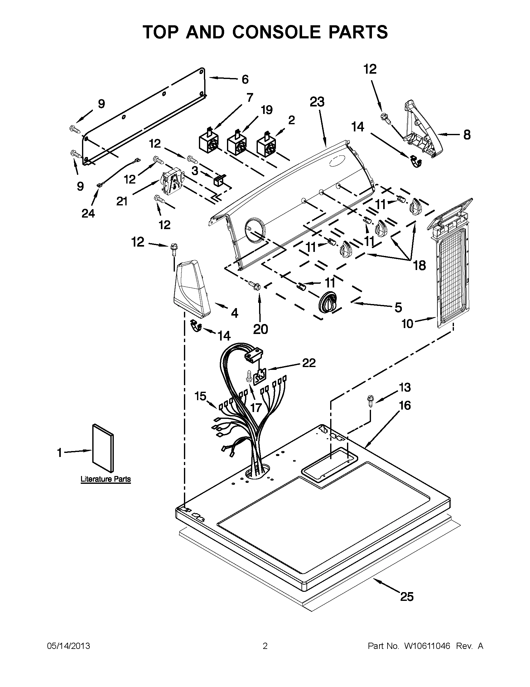 01 - TOP AND CONSOLE PARTS