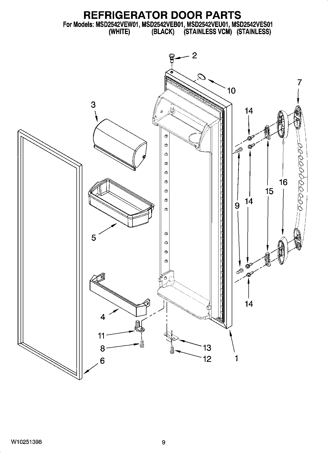 06 - REFRIGERATOR DOOR PARTS
