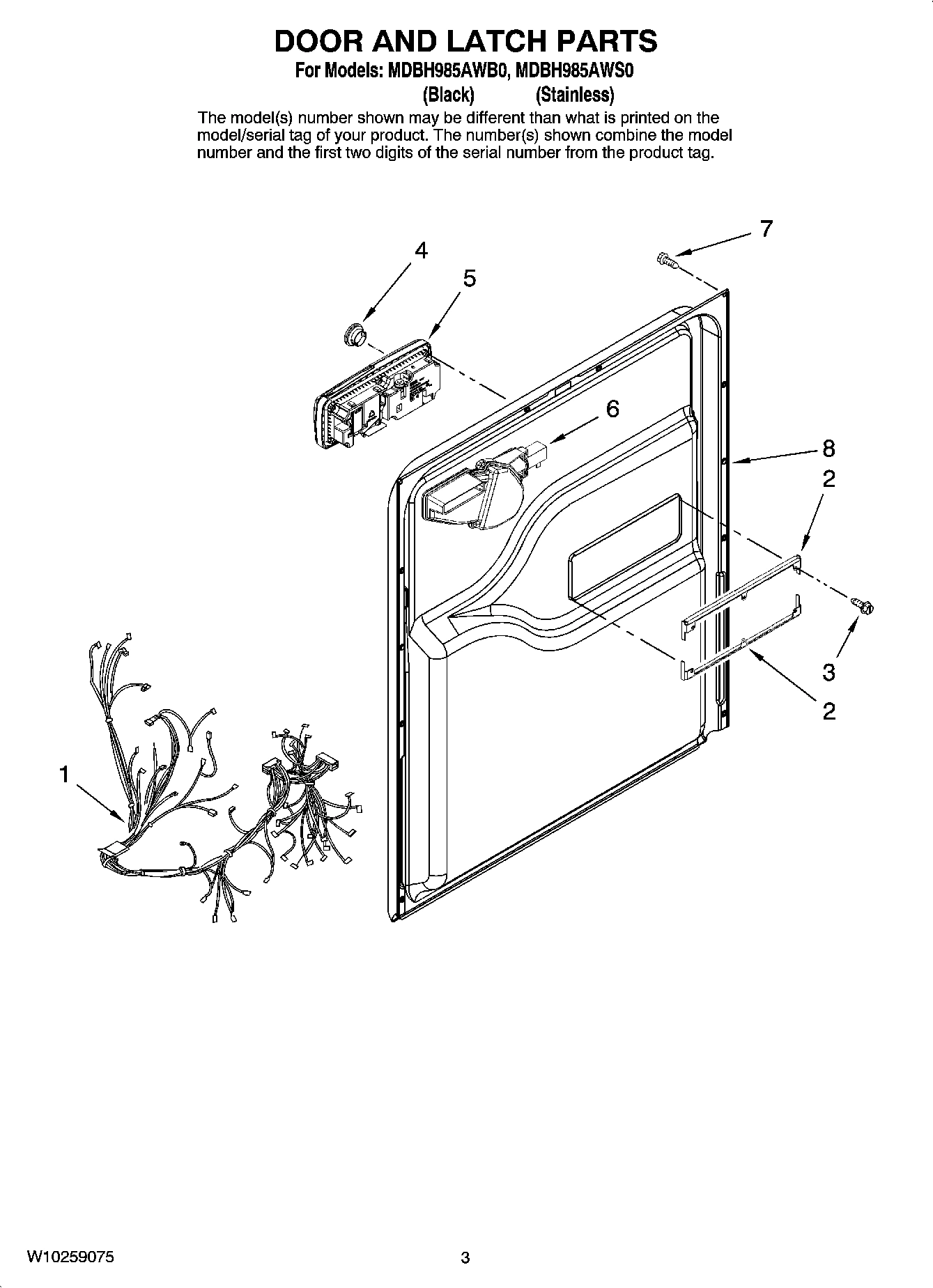 03 - DOOR AND LATCH PARTS