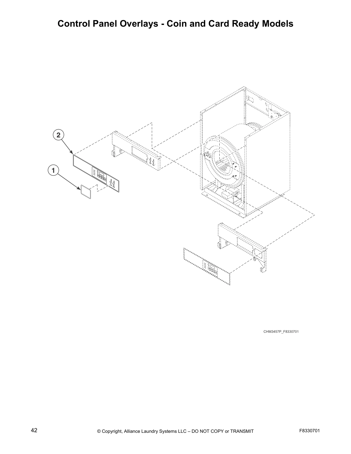 Control Panel Overlays - Coin and Card Ready Models
