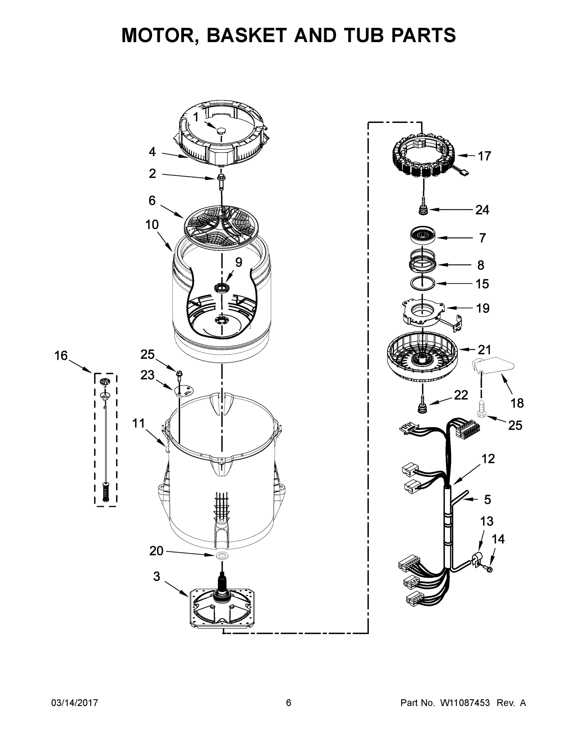04 - MOTOR, BASKET AND TUB PARTS