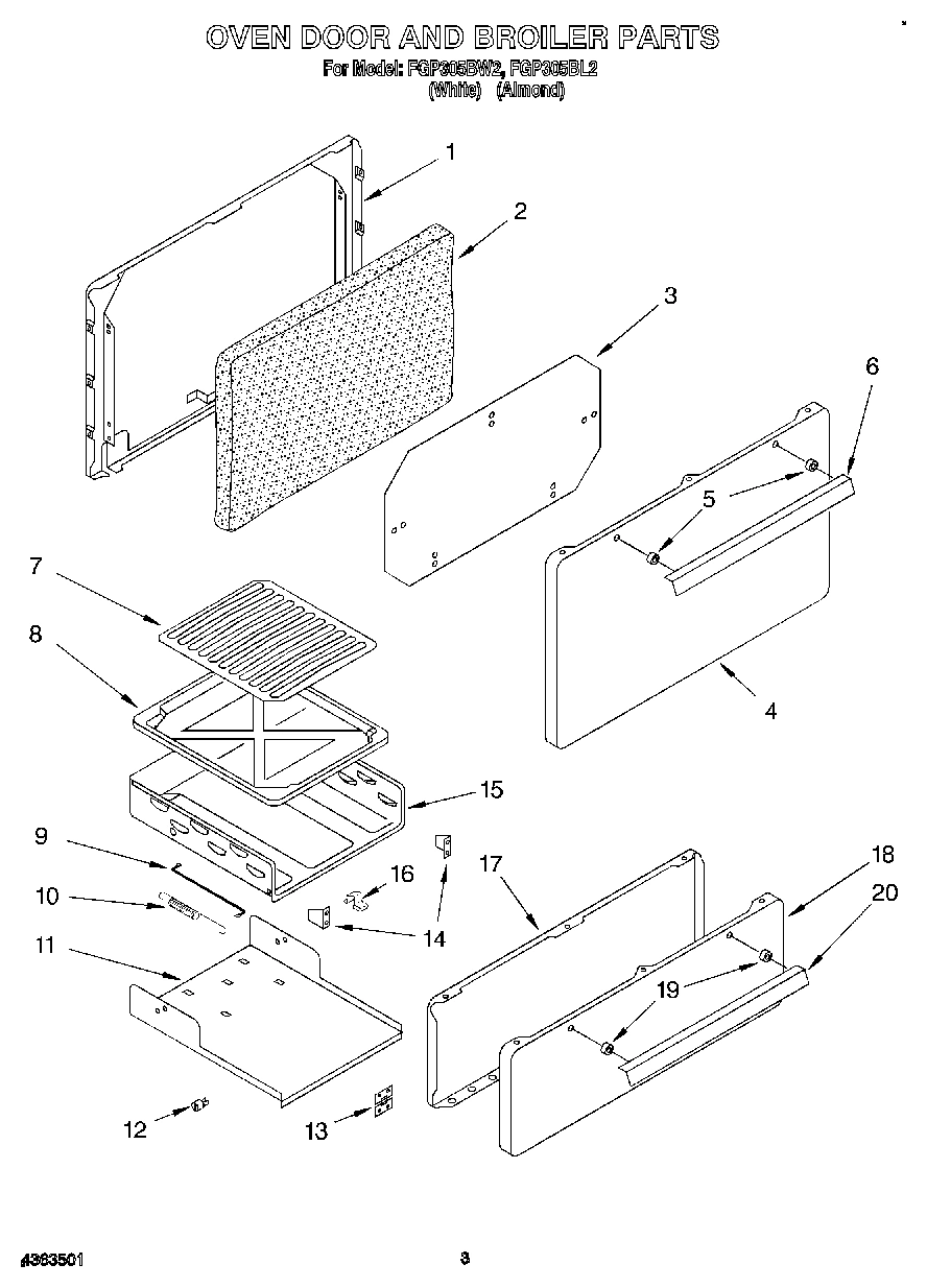 02 - OVEN DOOR AND BROILER