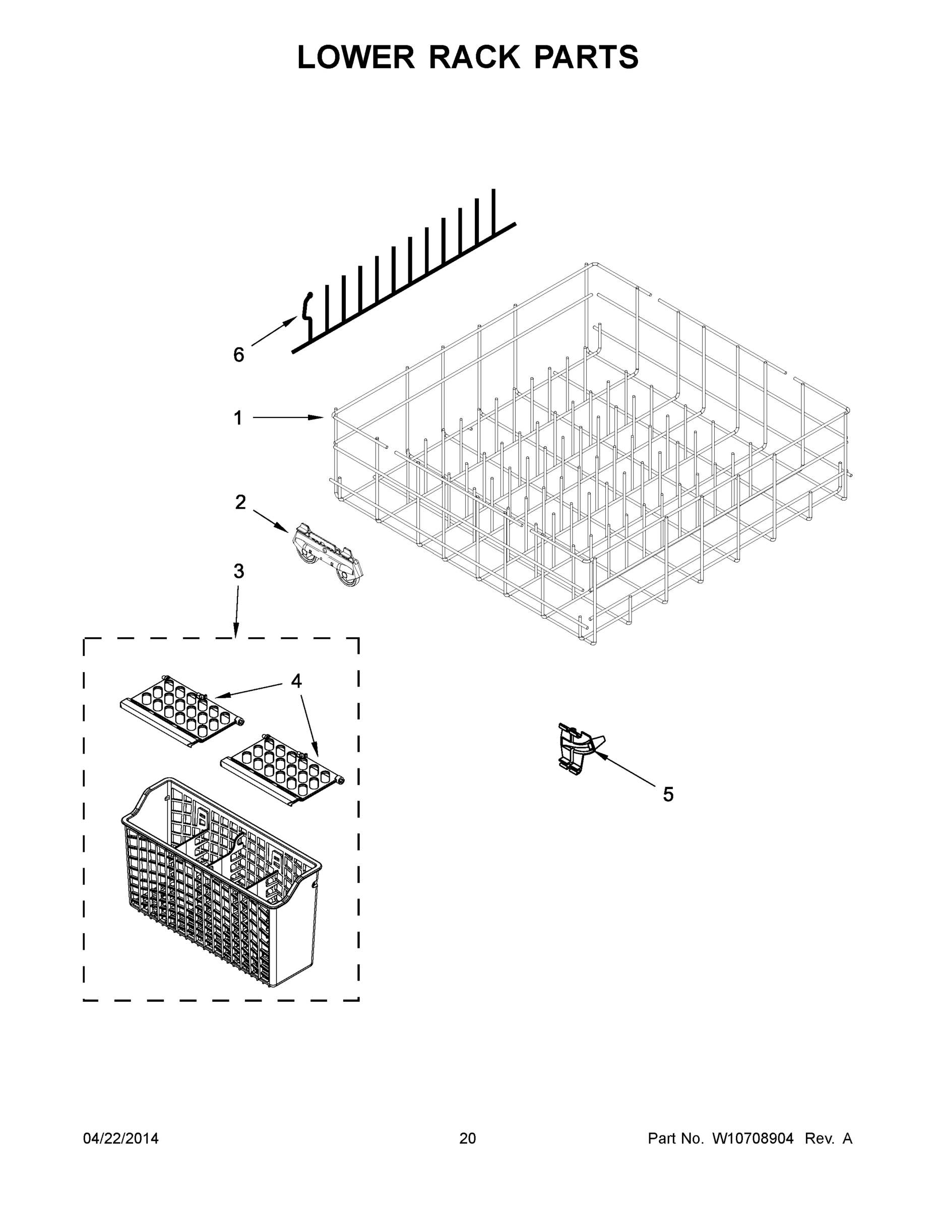 11 - LOWER RACK PARTS