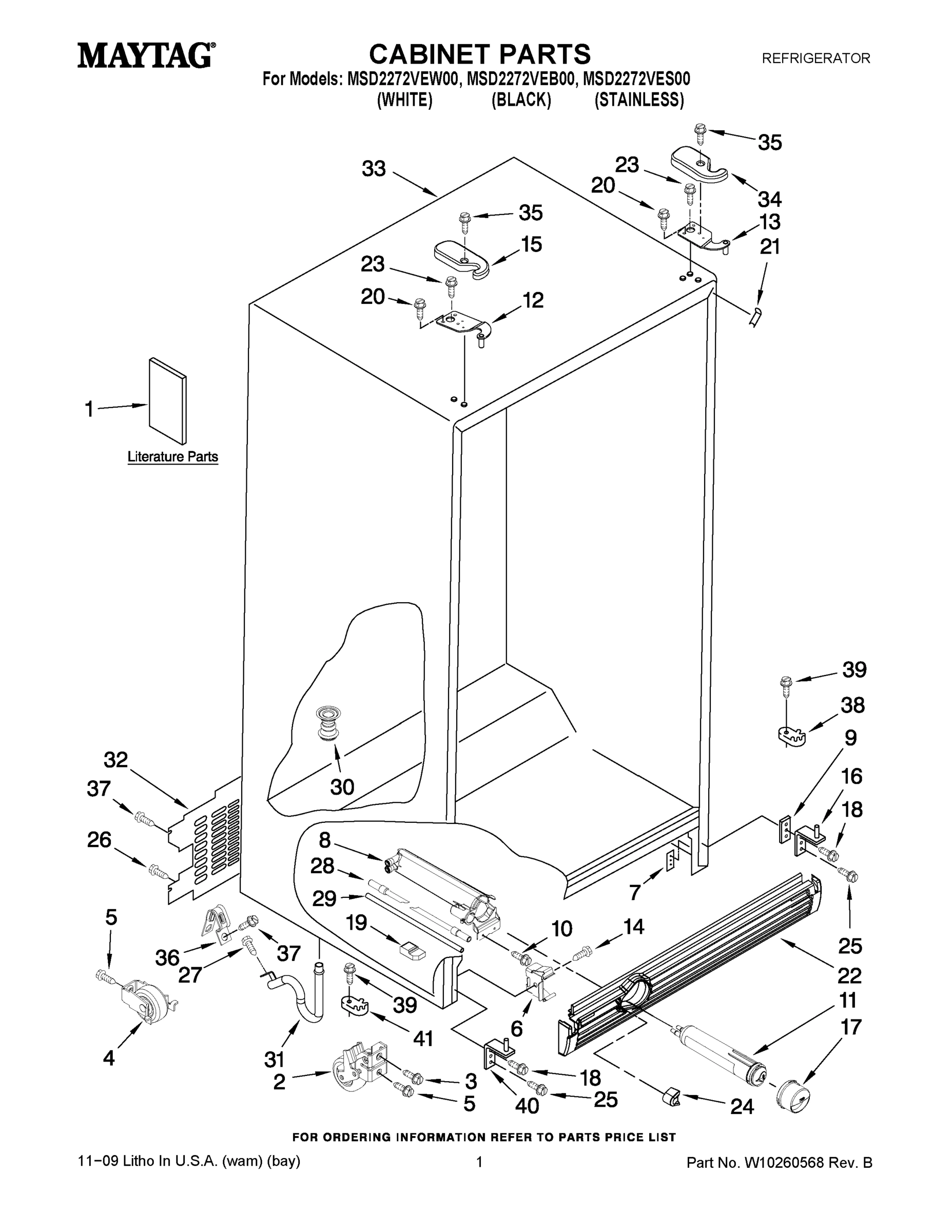 01 - CABINET PARTS