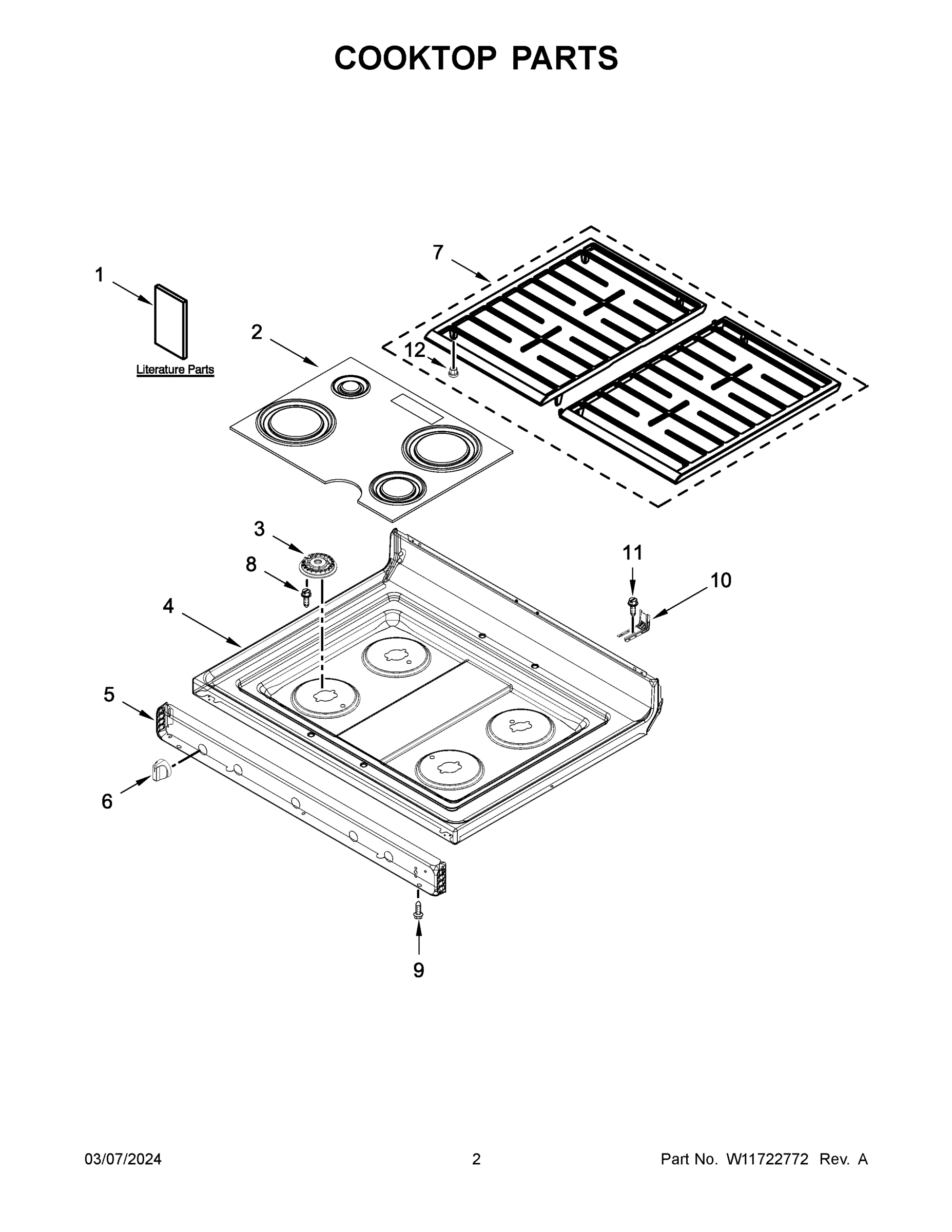 02 - COOKTOP PARTS