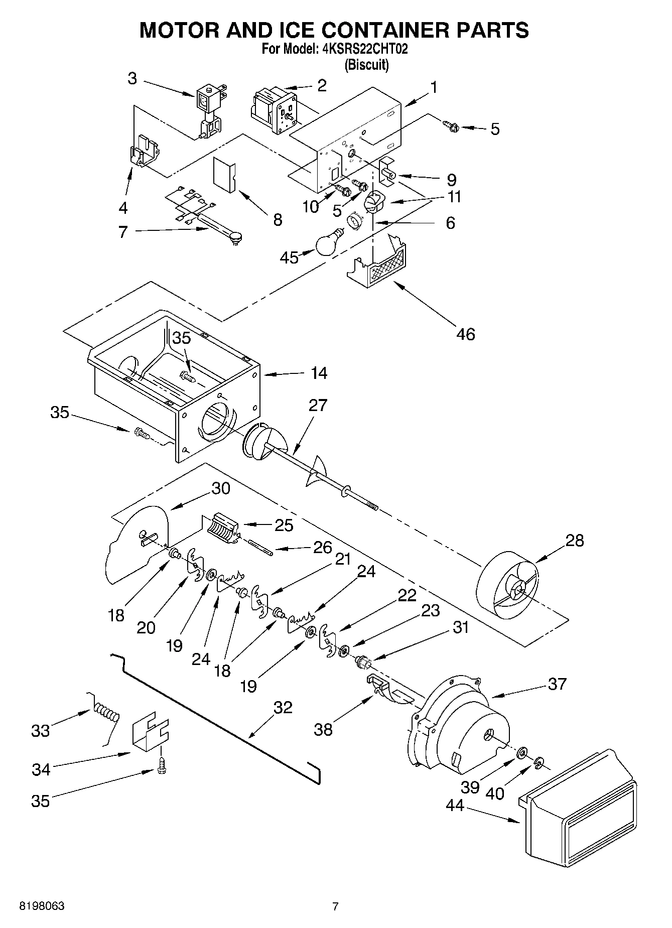 05 - MOTOR AND ICE CONTAINER