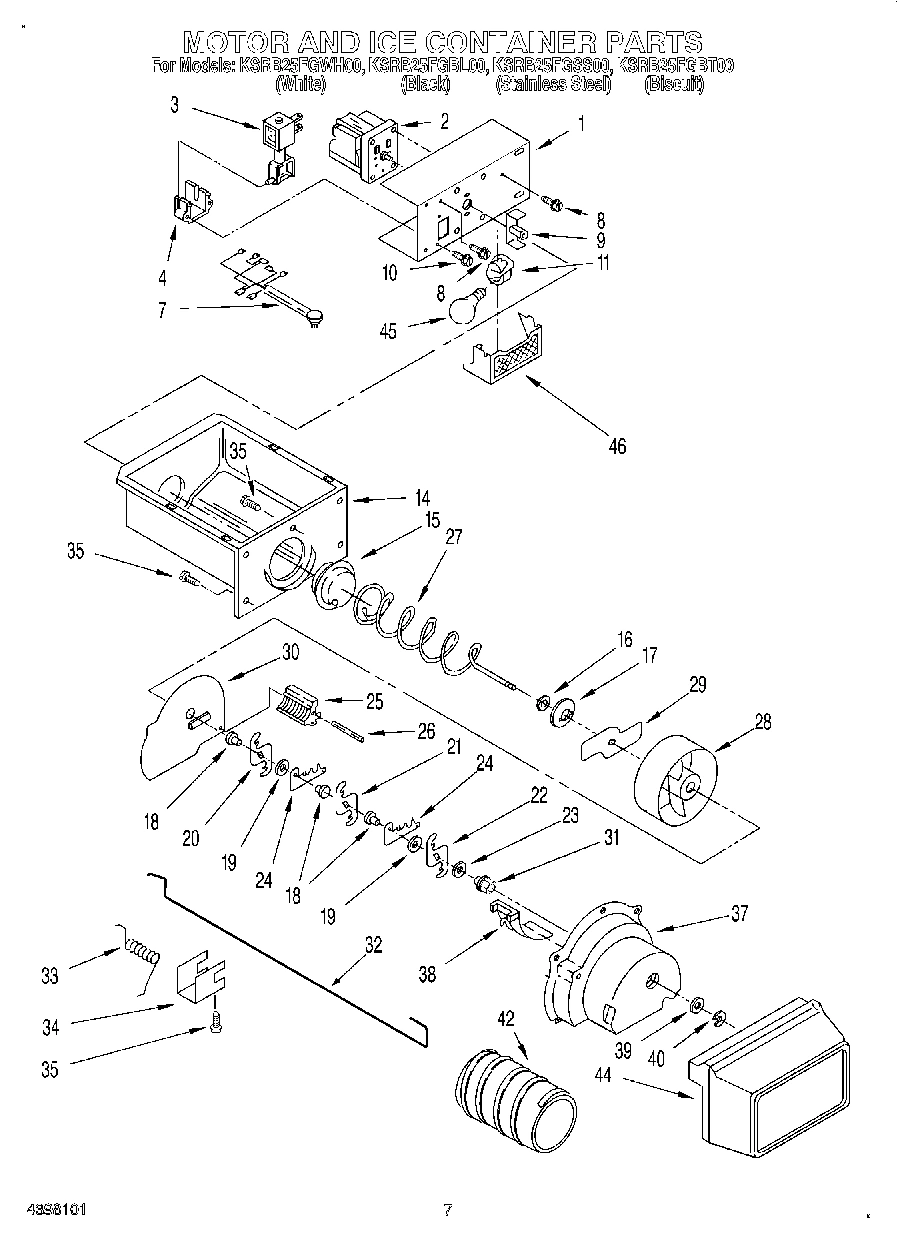 05 - MOTOR AND ICE CONTAINER