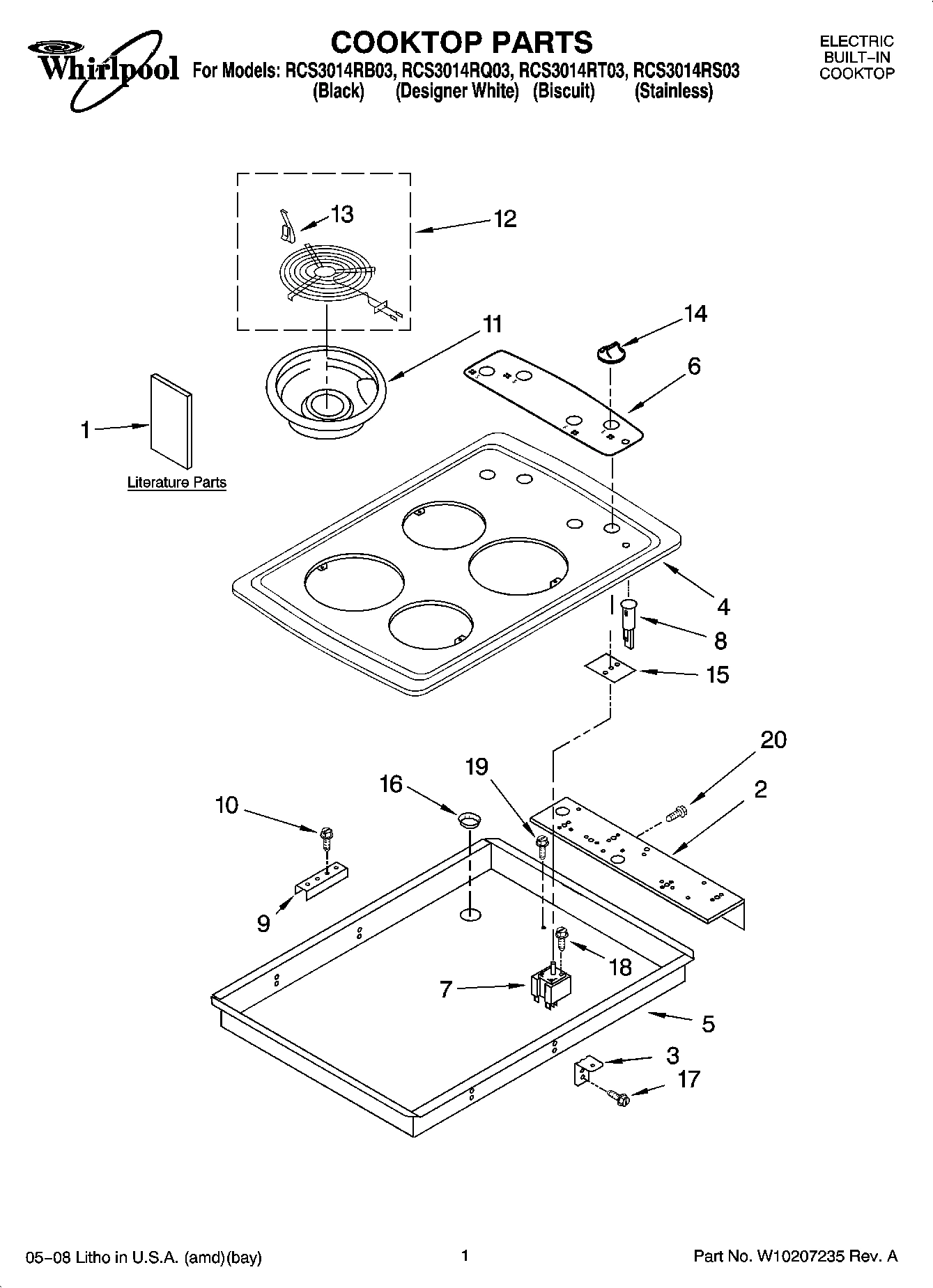 01 - COOKTOP PARTS