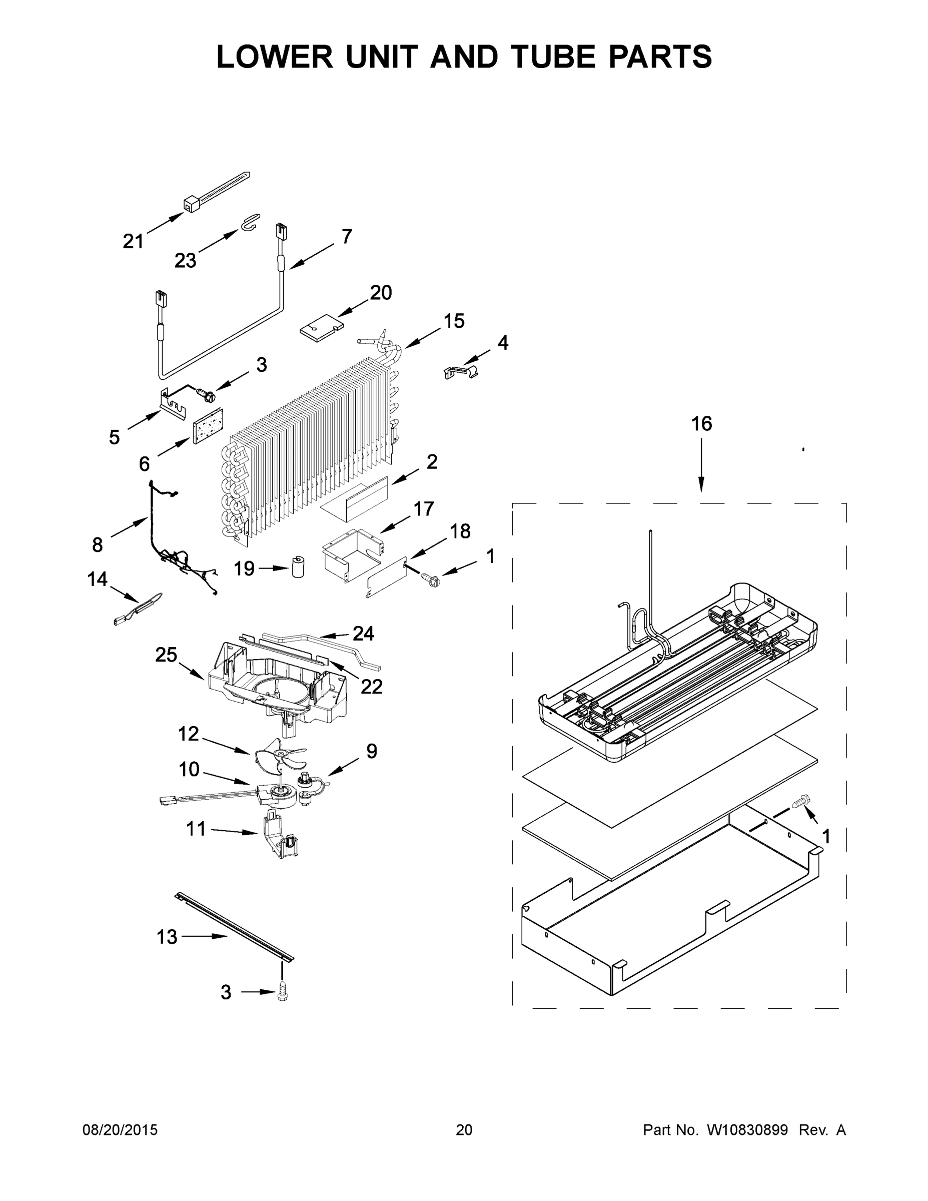 11 - LOWER UNIT AND TUBE PARTS