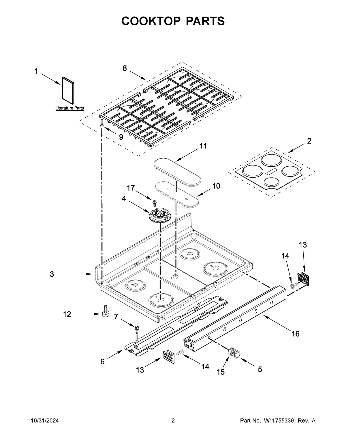 02 - COOKTOP PARTS