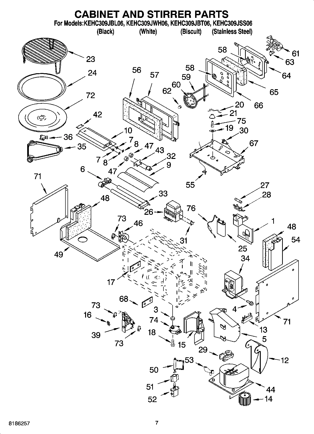 06 - CABINET AND STIRRER PARTS