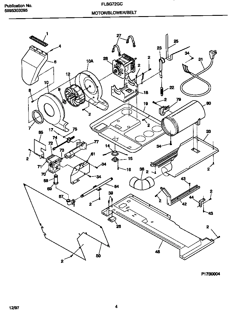 03 - MOTOR/BLOWER/BELT