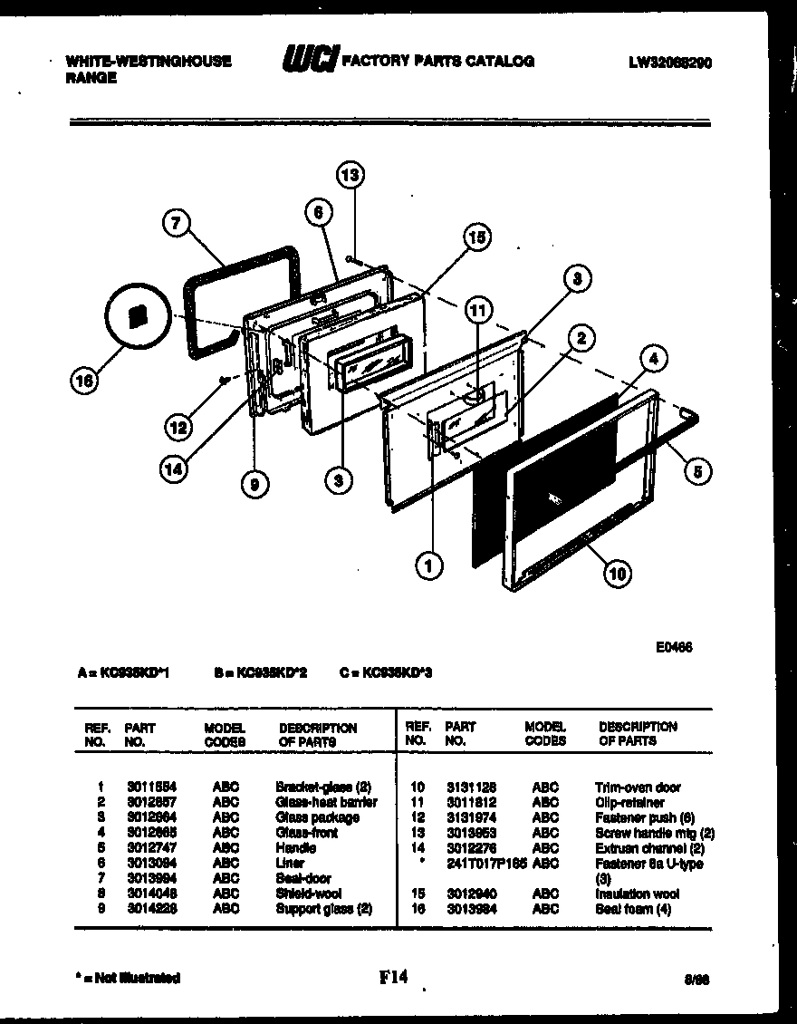 04 - UPPER OVEN DOOR PARTS