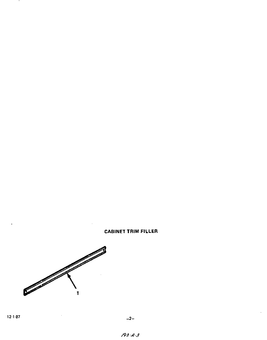 03 - CABINET TRIM FILLER