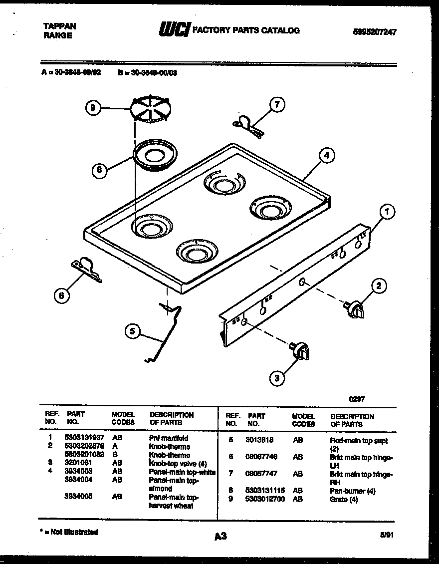 03 - COOKTOP PARTS