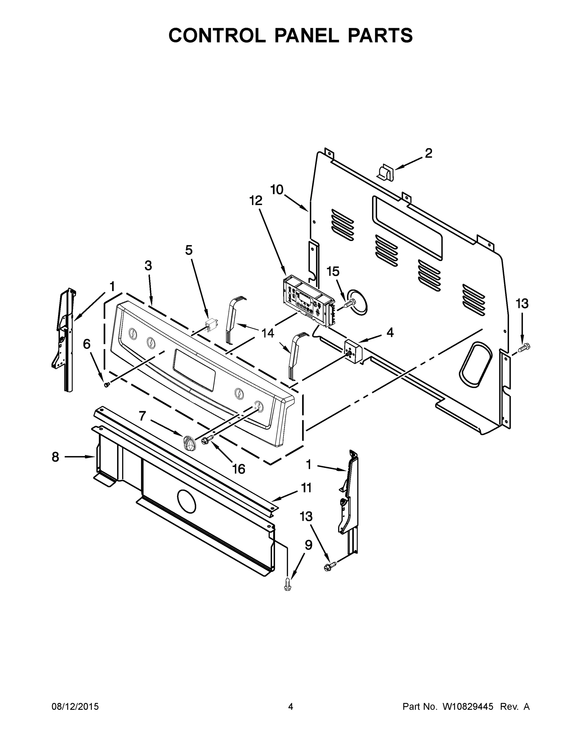 03 - CONTROL PANEL PARTS